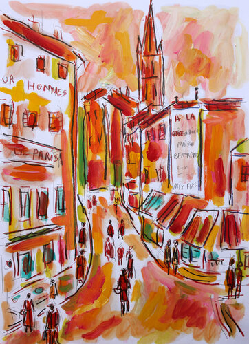 Limoges di Jean Mirre, Opera su carta in vendita su Singulart