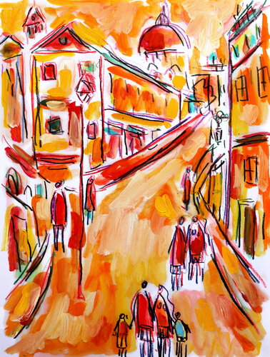 Family Montmartre di Jean Mirre, Opera su carta in vendita su Singulart