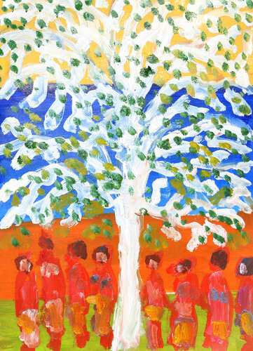 Sous l'arbre di Jean Mirre, Opera su carta in vendita su Singulart