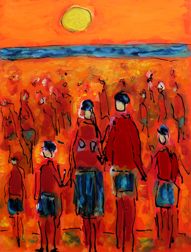 Beach by Jean Mirre, 회화 for Sale on Singulart
