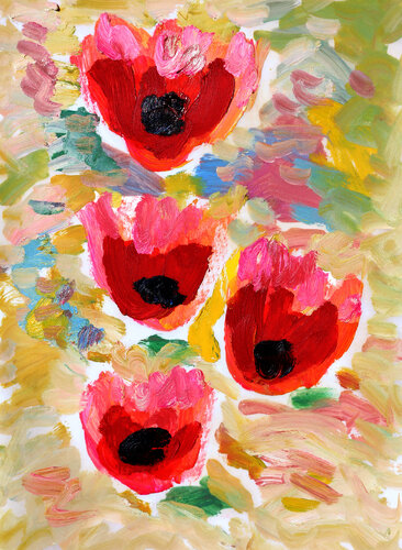 Souvenirs...volent oil on paper 30 x 21 cm di Jean Mirre, Opera su carta in vendita su Singulart
