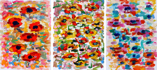 Triptyque Floral Jean Mirre