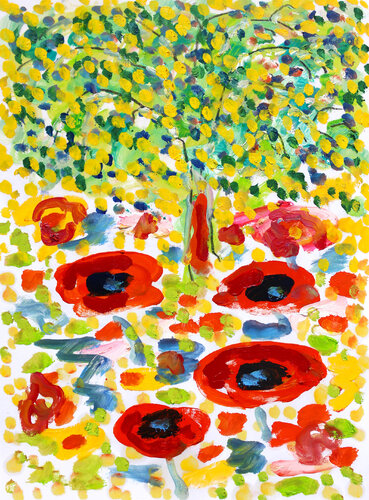 Arbres et fleurs di Jean Mirre, Opera su carta in vendita su Singulart