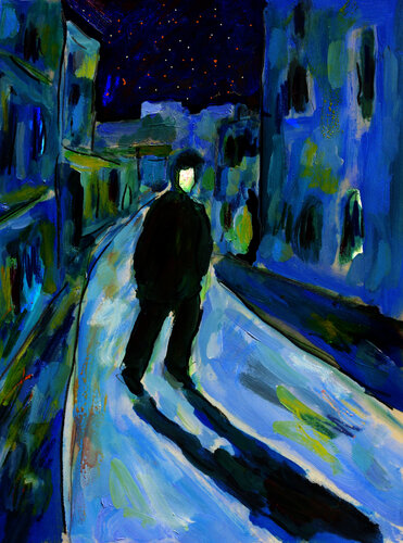 Stranger in the night van Jean Mirre, Werk op papier te koop op Singulart