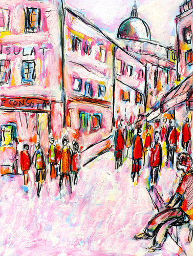 Le Consulat à Montmartre par Jean Mirre, Œuvre sur papier en vente sur Singulart