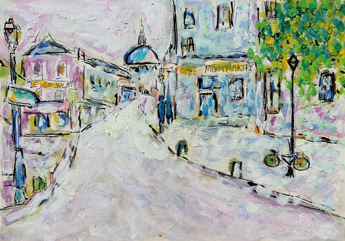 exWhite Montmartre van Jean Mirre, Schilderij te koop op Singulart