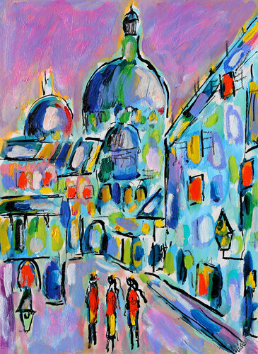Downtown by Jean Mirre, Work on Paper for Sale on Singulart