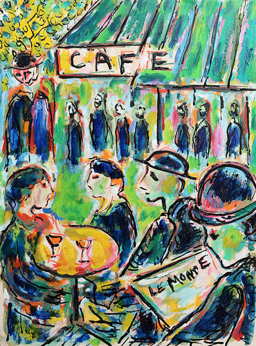 St Germain des Prés van Jean Mirre, Schilderij te koop op Singulart
