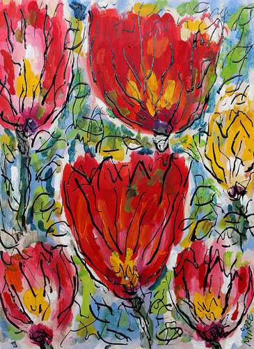 Roses de Nice von Jean Mirre, Malerei kaufen auf Singulart