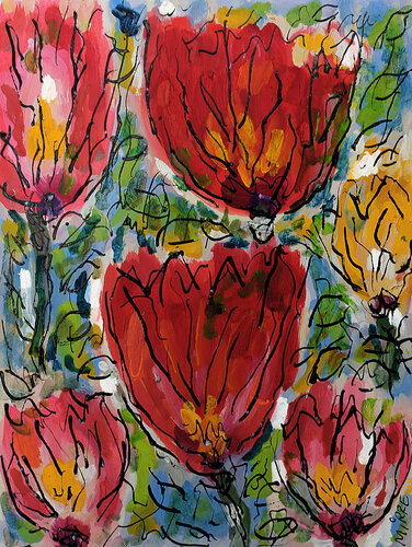 Roses de Nice di Jean Mirre, Pittura in vendita su Singulart