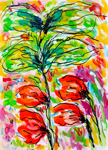 Quadrille par Jean Mirre, Peinture en vente sur Singulart
