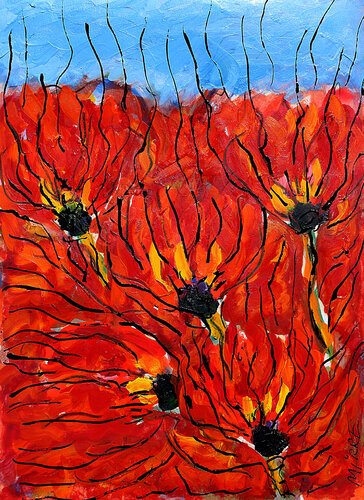 Roses du Caire van Jean Mirre, Schilderij te koop op Singulart