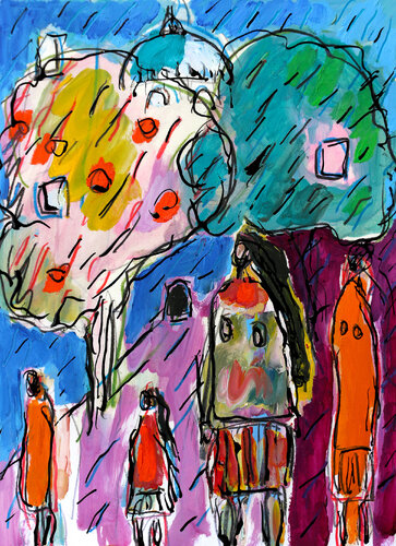 Gothique par Jean Mirre, Peinture en vente sur Singulart