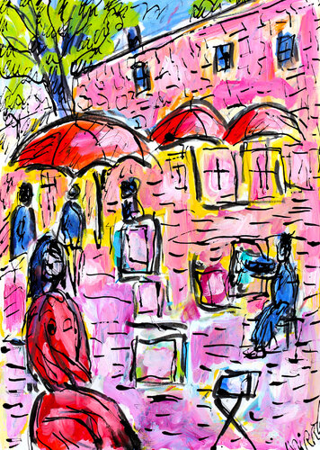 Muse et peintre par Jean Mirre, Peinture en vente sur Singulart