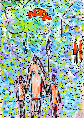 exRêve d'auto van Jean Mirre, Schilderij te koop op Singulart