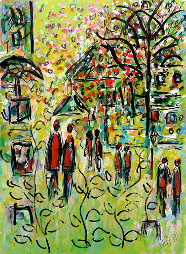 Aire d'amour par Jean Mirre, Peinture en vente sur Singulart