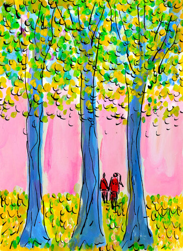 exLe bois rose van Jean Mirre, Schilderij te koop op Singulart