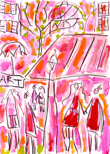 Octobre rose van Jean Mirre, Schilderij te koop op Singulart
