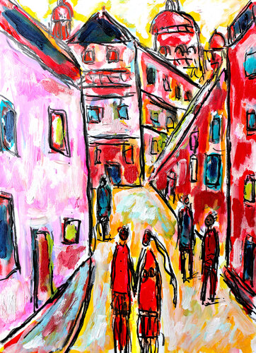 Huchette par Jean Mirre, Peinture en vente sur Singulart