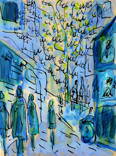 Earl's Court  SOLD van Jean Mirre, Schilderij te koop op Singulart