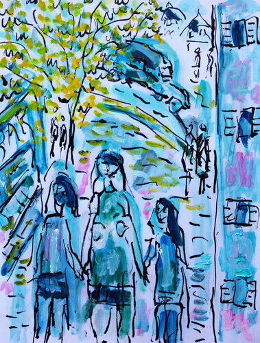 La vie sur Terre van Jean Mirre, Schilderij te koop op Singulart