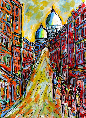 Dames de Pigalle  SOLD van Jean Mirre, Schilderij te koop op Singulart