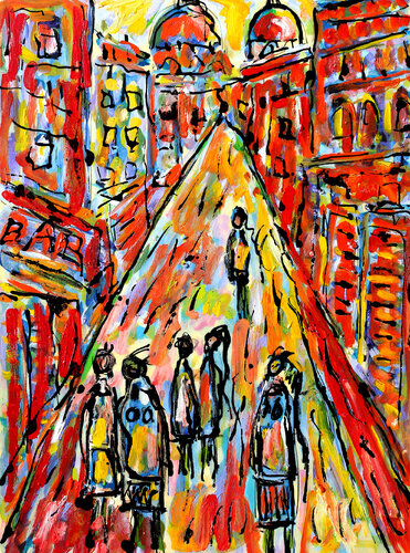 Cocottes bar di Jean Mirre, Pittura in vendita su Singulart