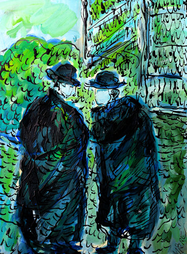 Le secret par Jean Mirre, Peinture en vente sur Singulart