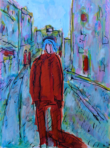 Blue hair by Jean Mirre, Painting for Sale on Singulart