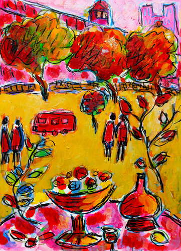 Si Paris était une fleur van Jean Mirre, Schilderij te koop op Singulart