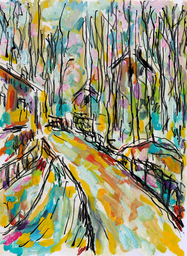 Montaigut di Jean Mirre, Pittura in vendita su Singulart