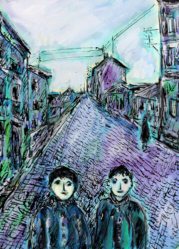 Gamins di Jean Mirre, Pittura in vendita su Singulart