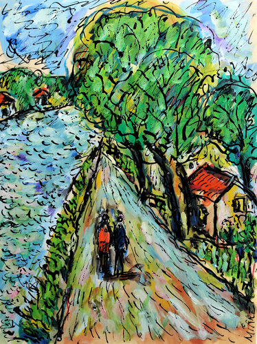 Rivière by Jean Mirre, Painting for Sale on Singulart