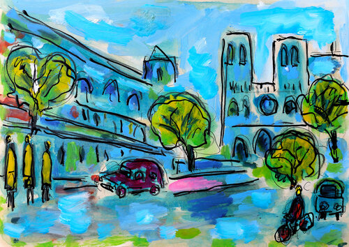 Blue Paris Jean Mirre