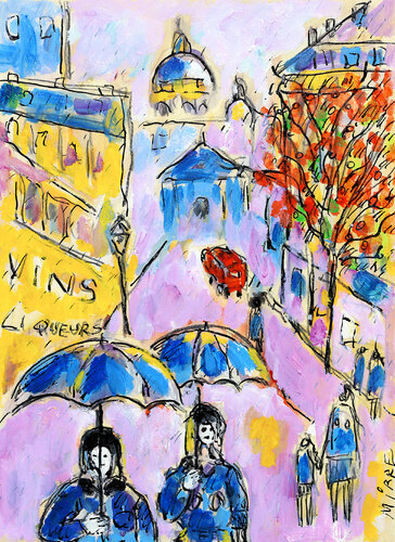 Averse par Jean Mirre, Peinture en vente sur Singulart