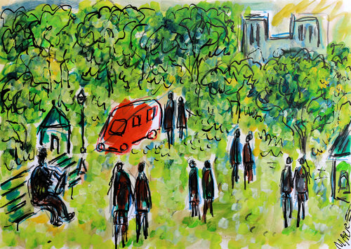 Au bois von Jean Mirre, Malerei kaufen auf Singulart