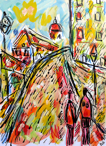 Le petit mari par Jean Mirre, Peinture en vente sur Singulart