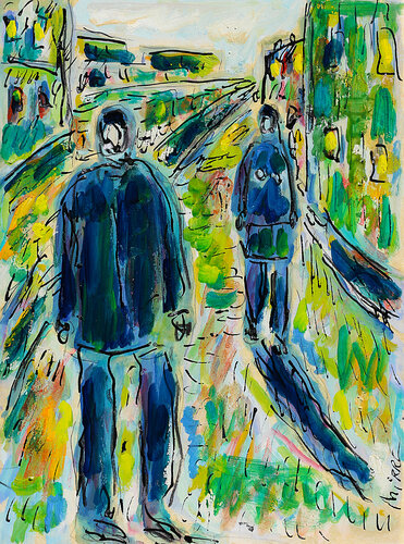 Patriarcat par Jean Mirre, Peinture en vente sur Singulart