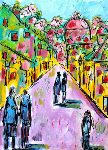 Voie romaine par Jean Mirre, Peinture en vente sur Singulart