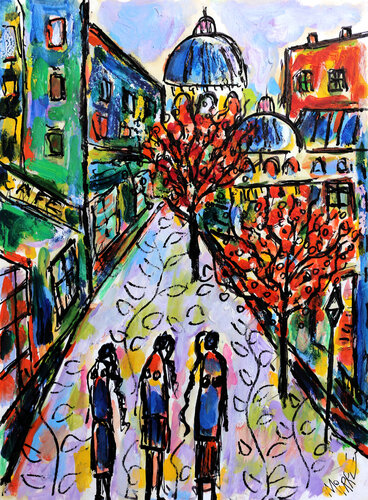 Arôme violette par Jean Mirre, Peinture en vente sur Singulart
