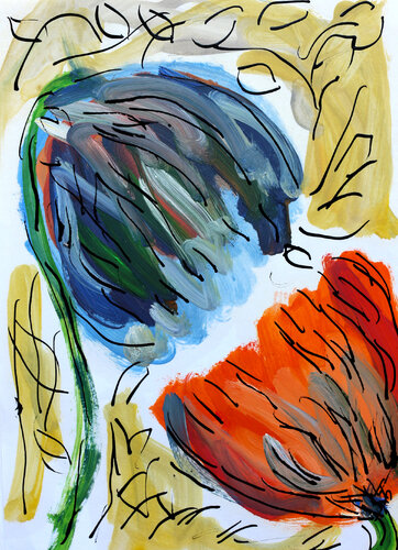 Bulbes par Jean Mirre, Peinture en vente sur Singulart