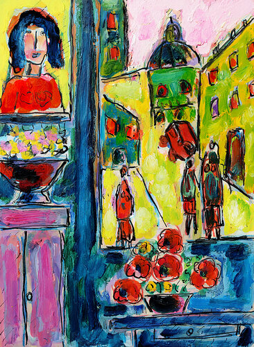 Intérieur Extérieur di Jean Mirre, Pittura in vendita su Singulart