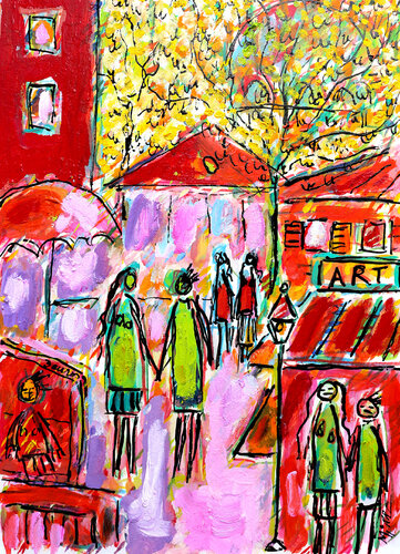 Art and love de Jean Mirre, Pintura a la venta en Singulart