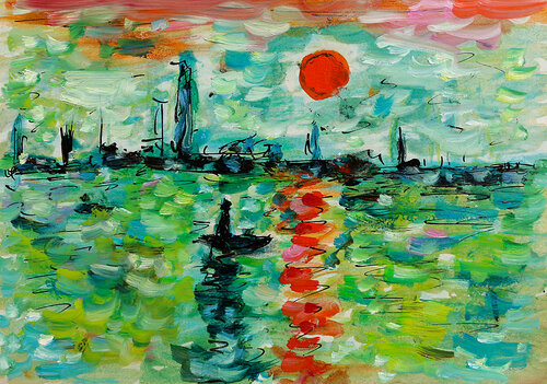 exMonet Monet par Jean Mirre, Peinture en vente sur Singulart