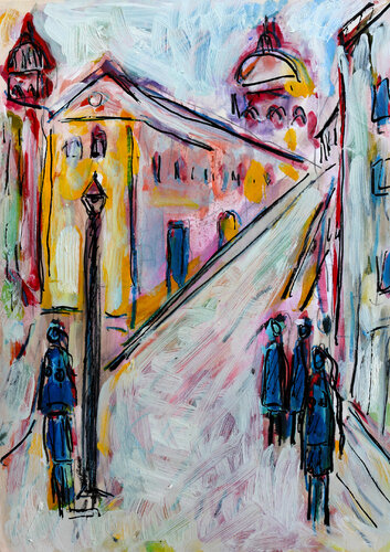 Back to town von Jean Mirre, Malerei kaufen auf Singulart