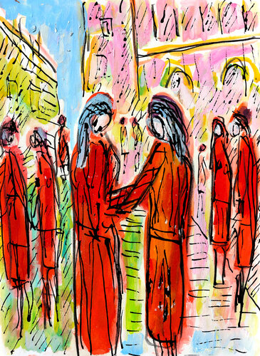 Colloque van Jean Mirre, Schilderij te koop op Singulart