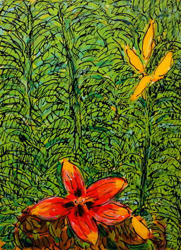Orchidée par Jean Mirre, Peinture en vente sur Singulart