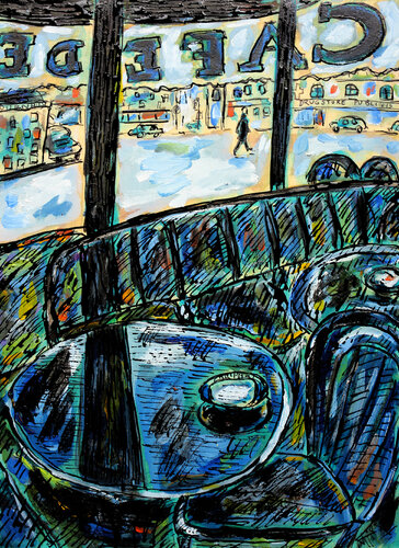 Table et cendrier van Jean Mirre, Schilderij te koop op Singulart