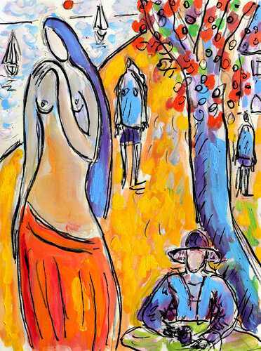 La Joconde des mers di Jean Mirre, Pittura in vendita su Singulart