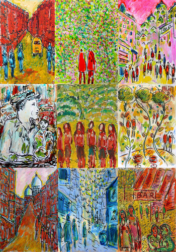Earl's Court/Bar  SOLD von Jean Mirre, Malerei kaufen auf Singulart